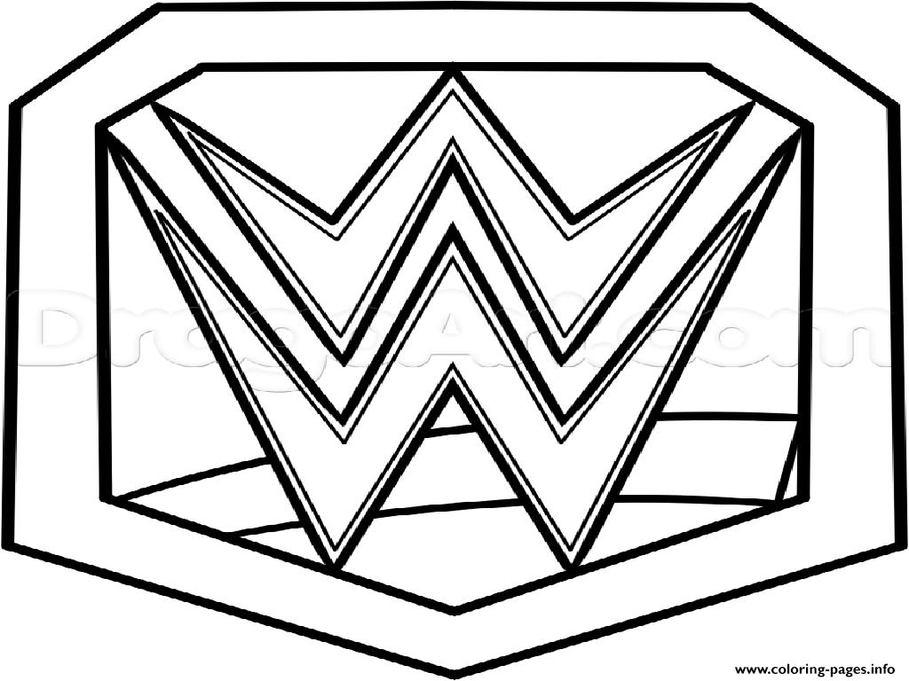 Wwe Championship Belt Official coloring